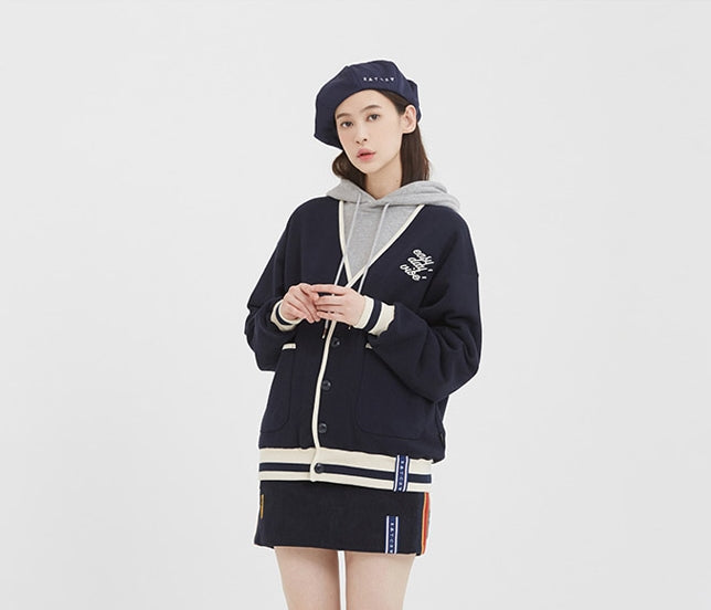 ロマンティッククラウン(ROMANTIC CROWN) E.D.V Button Cardigan_Navy