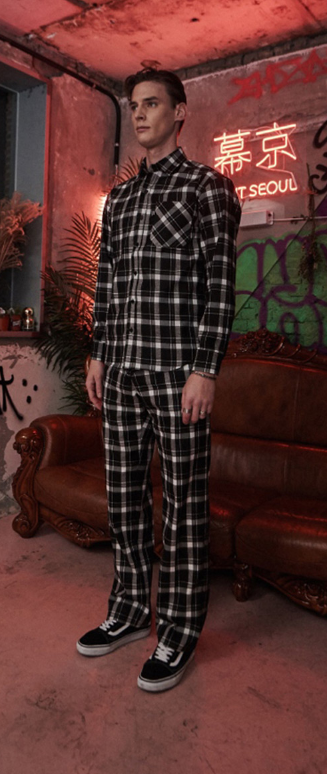 シディスコンマ(SHETHISCOMMA) SHETHIS CHECK PANTS