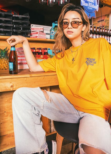 セイントペイン(SAINTPAIN) SP YWF TEE SS-ORANGE