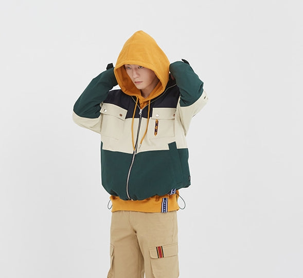 ロマンティッククラウン(ROMANTIC CROWN) Easy Day Vibe Combination Jacket_Green