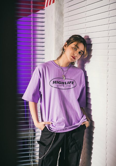 セイントペイン(SAINTPAIN) SP HIGH LIFE TEE SS-PURPLE