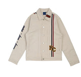 ロマンティッククラウン(ROMANTIC CROWN) RC Double Line Trucker Jacket_Oatmeal