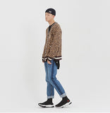 ロマンティッククラウン(ROMANTIC CROWN) Leopard Knit Cardigan_Brown