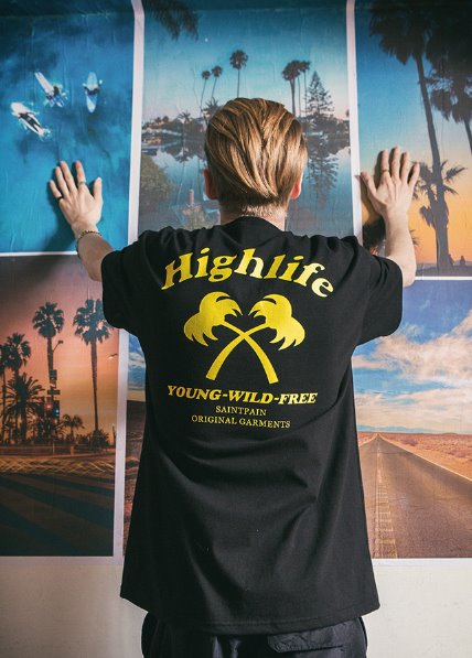 セイントペイン(SAINTPAIN) SP ISLAND TEE SS-BLACK