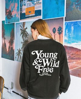 セイントペイン(SAINTPAIN) SP YWF CREWNECK LS-BLACK