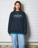 セイントペイン(SAINTPAIN) SP HIGH LIFE CREWNECK LS-NAVY