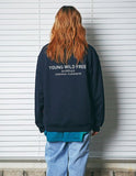 セイントペイン(SAINTPAIN) SP HIGH LIFE CREWNECK LS-NAVY