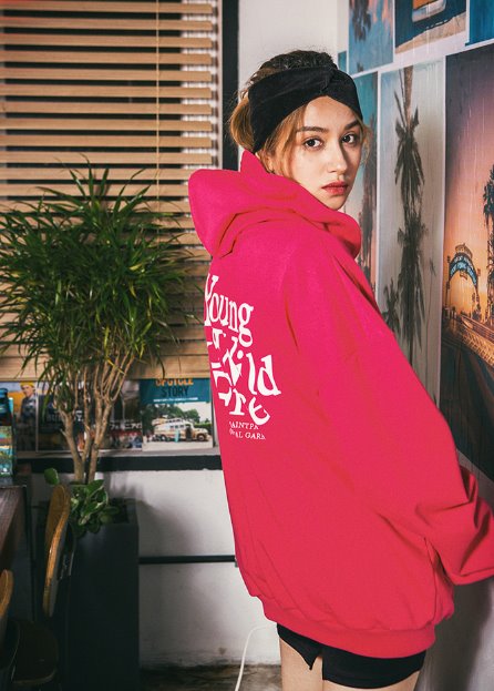 セイントペイン(SAINTPAIN) SP YWF HOOD LS-PINK