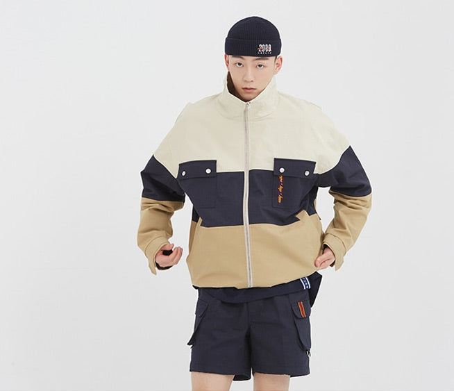 ロマンティッククラウン(ROMANTIC CROWN) Easy Day Vibe Combination Jacket_Beige