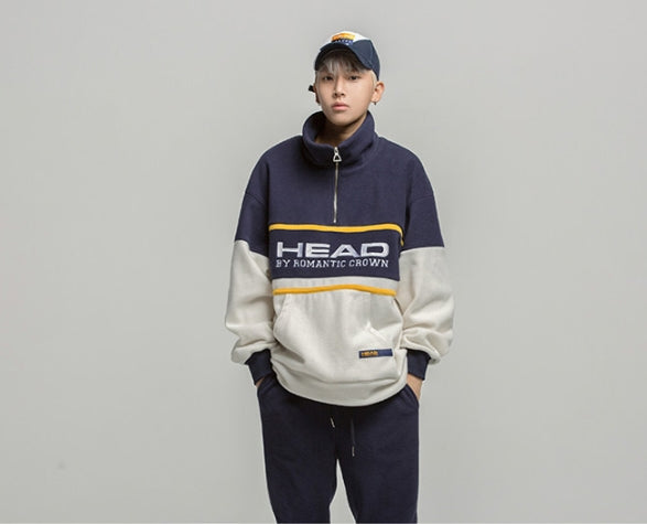 ロマンティッククラウン(ROMANTIC CROWN) Double Fleece Anorak_Navy