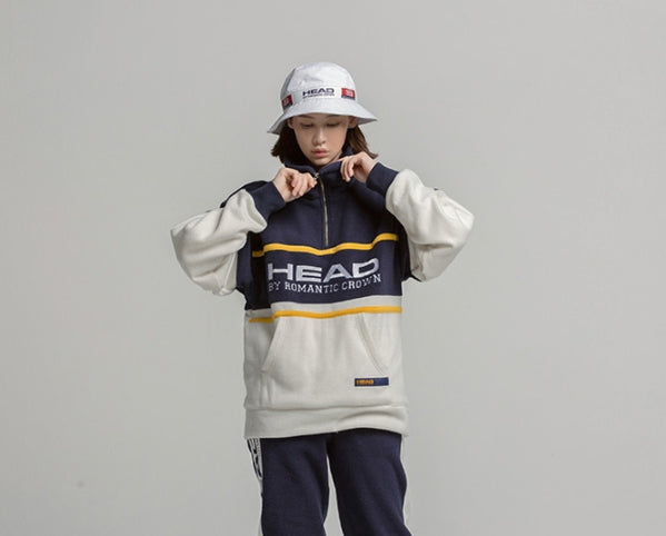 ロマンティッククラウン(ROMANTIC CROWN) Double Fleece Anorak_Navy