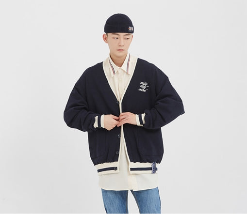 ロマンティッククラウン(ROMANTIC CROWN) E.D.V Button Cardigan_Navy ロマンティッククラウ