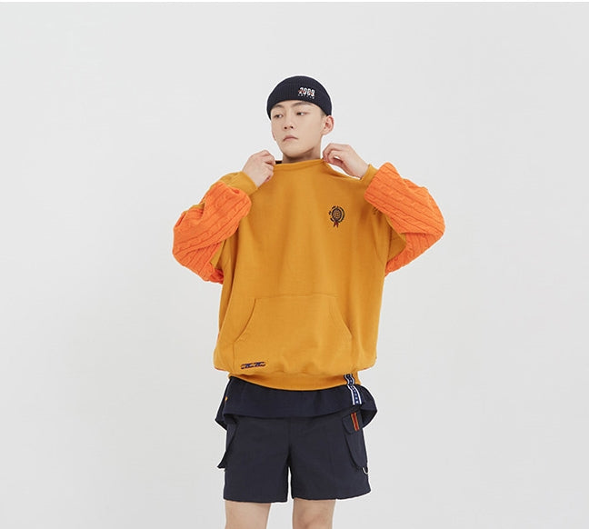 ロマンティッククラウン(ROMANTIC CROWN) E.D.V Reverse Knit Crewneck_Yellow
