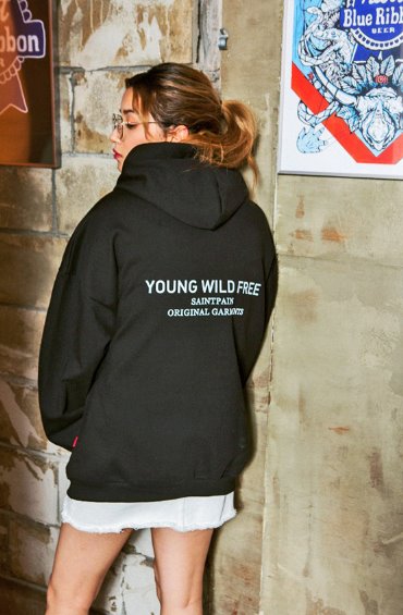 セイントペイン(SAINTPAIN) SP HIGH LIFE HOOD LS-BLACK