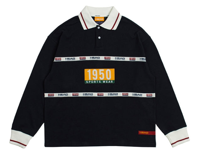 ロマンティッククラウン(ROMANTIC CROWN) HEAD BY RMTC 1950 Polo Shirt_Navy