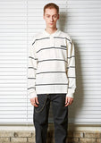 セイントペイン(SAINTPAIN) SP LEO STRIPE KNIT-WHITE