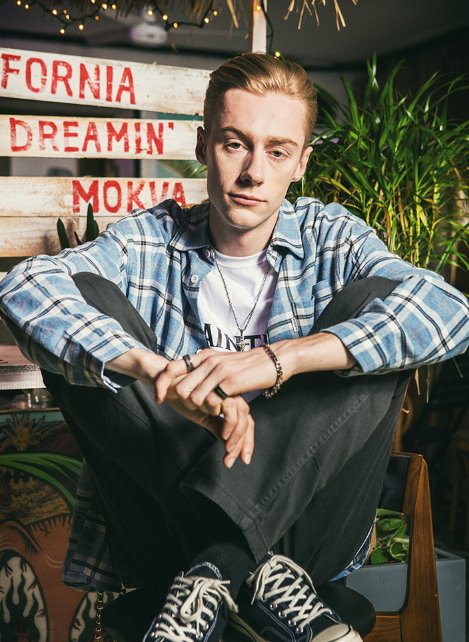 セイントペイン(SAINTPAIN) SP JACE CHECK SHIRT-BLUE