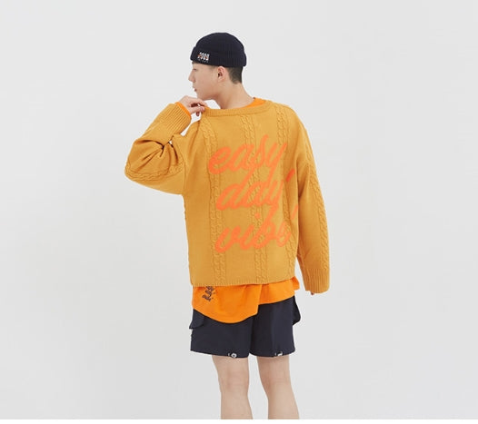 ロマンティッククラウン(ROMANTIC CROWN) Triple Chain Knit_Yellow