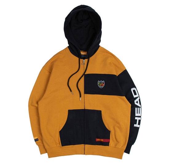 ロマンティッククラウン(ROMANTIC CROWN) HEAD BY RMTC 1950 Zip Up hoodie_Yellow