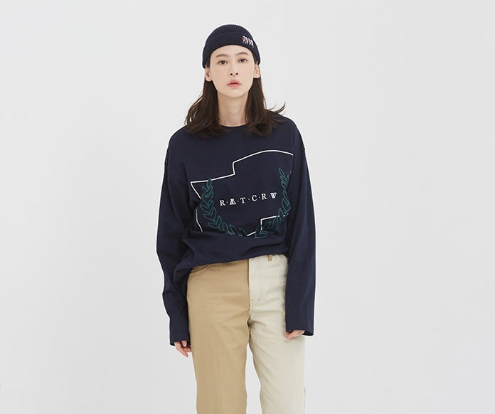 ロマンティッククラウン(ROMANTIC CROWN) RMTCRW Long Sleeve_Navy