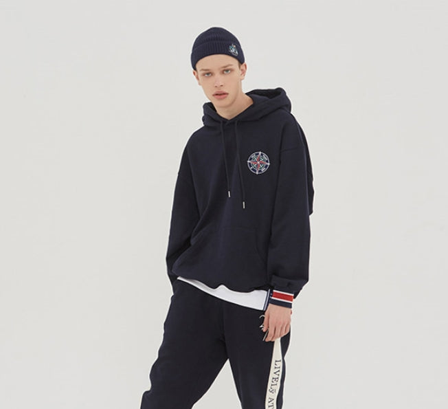 ロマンティッククラウン(ROMANTIC CROWN) 10th Forever Young Hoodie_Navy