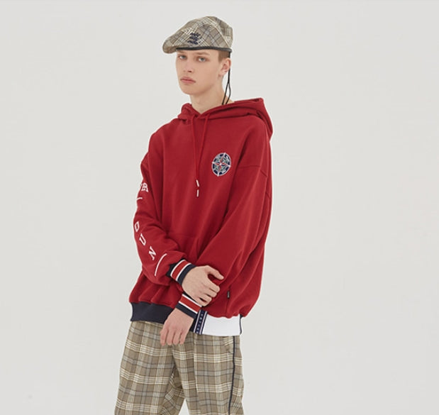 ロマンティッククラウン(ROMANTIC CROWN) 10th Forever Young Hoodie_Burgundy