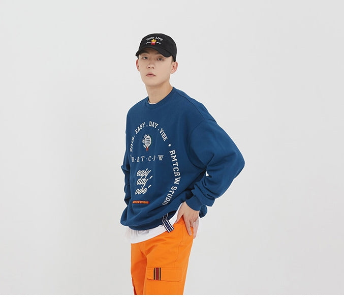 ロマンティッククラウン(ROMANTIC CROWN) RMTCRW Studio Sweat Shirt_Blue
