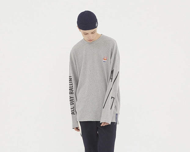 ロマンティッククラウン(ROMANTIC CROWN) 10th All Day Long Sleeve_Grey