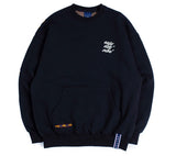 ロマンティッククラウン(ROMANTIC CROWN) E.D.V Half Jacquard Crewneck_Navy