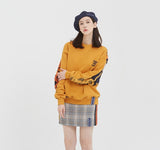 ロマンティッククラウン(ROMANTIC CROWN) E.D.V Half Jacquard Crewneck_Yellow