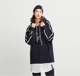 ロマンティッククラウン(ROMANTIC CROWN) Shirt Tail Hoodie_Navy