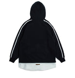 ロマンティッククラウン(ROMANTIC CROWN) Shirt Tail Hoodie_Navy