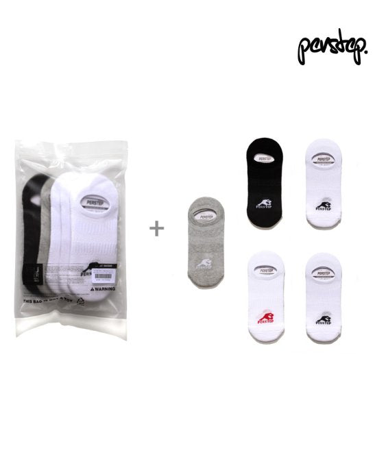 パーステップ(PERSTEP) Basic Logo fake Socks 5PACK MSAC4174