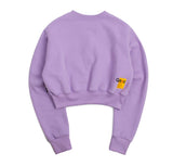 ロマンティッククラウン(ROMANTIC CROWN) Pocket Crop Sweat Shirt_Purple