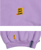 ロマンティッククラウン(ROMANTIC CROWN) Pocket Crop Sweat Shirt_Purple