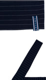 ロマンティッククラウン(ROMANTIC CROWN) Stripe Knit Turtleneck_Navy
