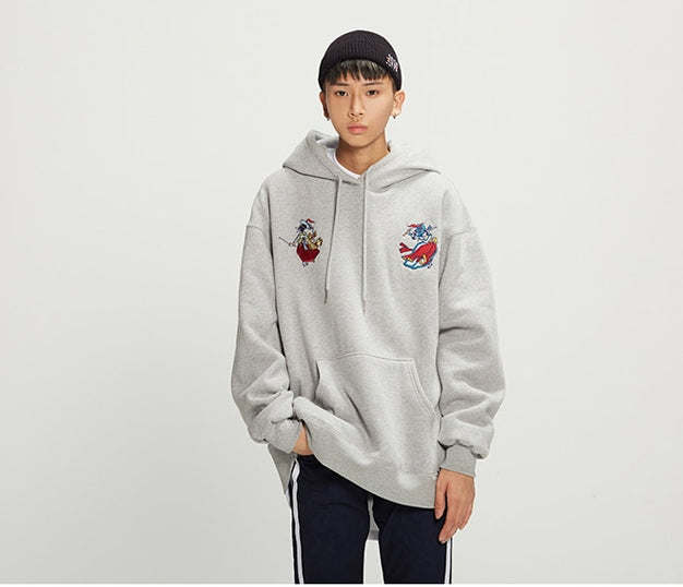 ロマンティッククラウン(ROMANTIC CROWN) double sword dance Hoodie_Grey