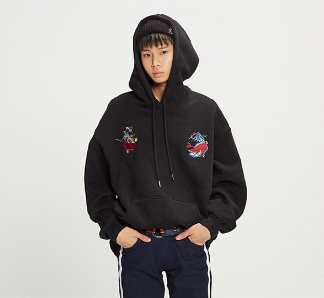 ロマンティッククラウン(ROMANTIC CROWN) double sword dance Hoodie_black