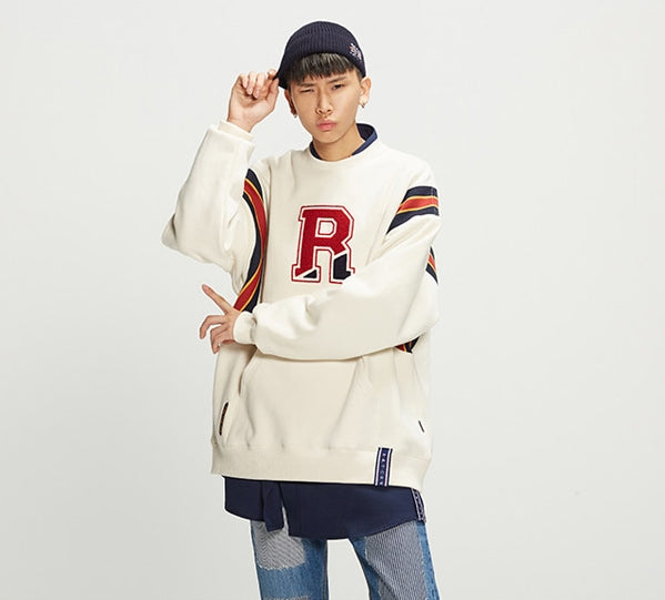 ロマンティッククラウン(ROMANTIC CROWN) Big Logo Sweatshirt_Oatmeal