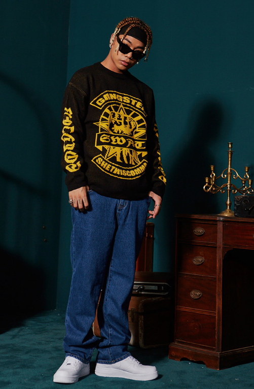 シディスコンマ(SHETHISCOMMA) BLUE WIDE DENIM PANTS