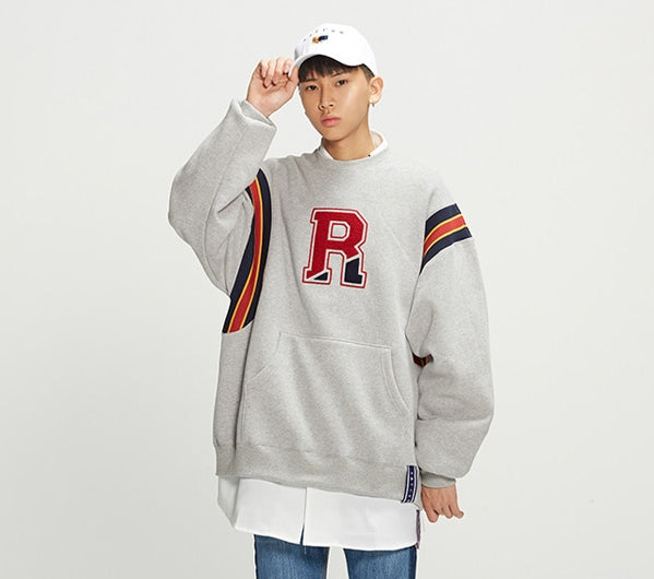 ロマンティッククラウン(ROMANTIC CROWN) Big Logo Sweatshirt_Grey
