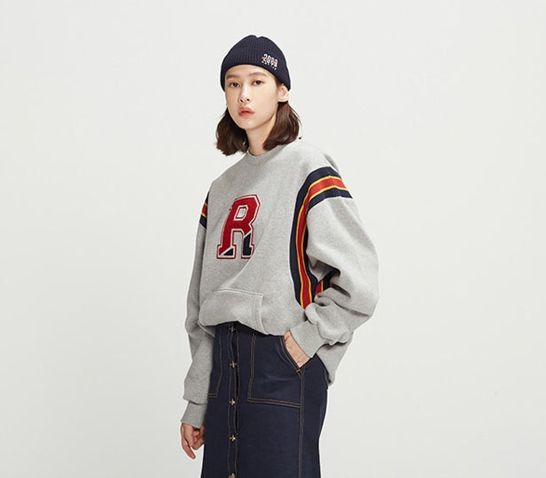 ロマンティッククラウン(ROMANTIC CROWN) Big Logo Sweatshirt_Grey