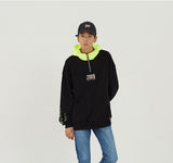 ロマンティッククラウン(ROMANTIC CROWN) ALL SET Half Zip Up Hoodie_Black