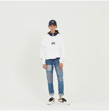 ロマンティッククラウン(ROMANTIC CROWN) ALL SET Half Zip Up Hoodie_White