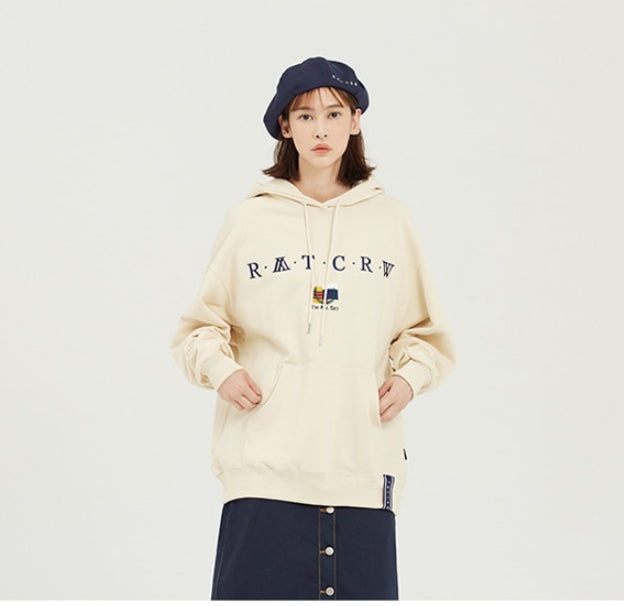 ロマンティッククラウン(ROMANTIC CROWN) RMTCRW Flag Hoodie_Oatmeal