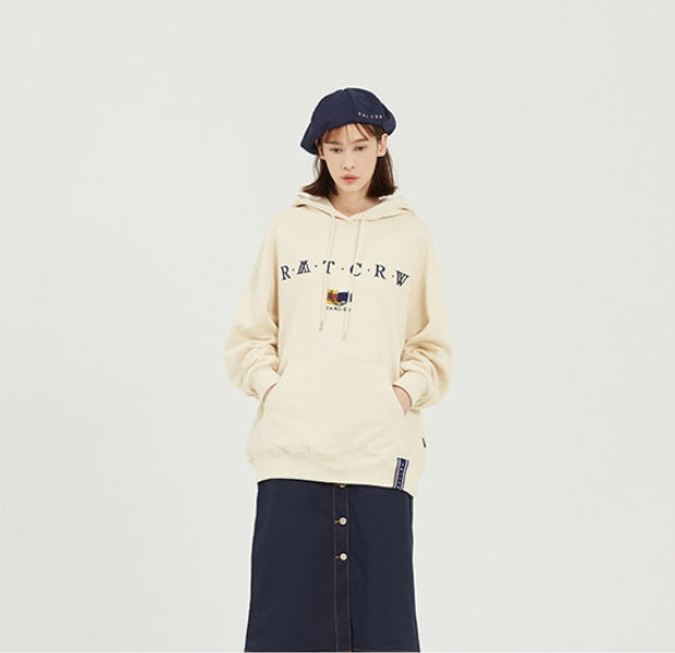 ロマンティッククラウン(ROMANTIC CROWN) RMTCRW Flag Hoodie_Oatmeal