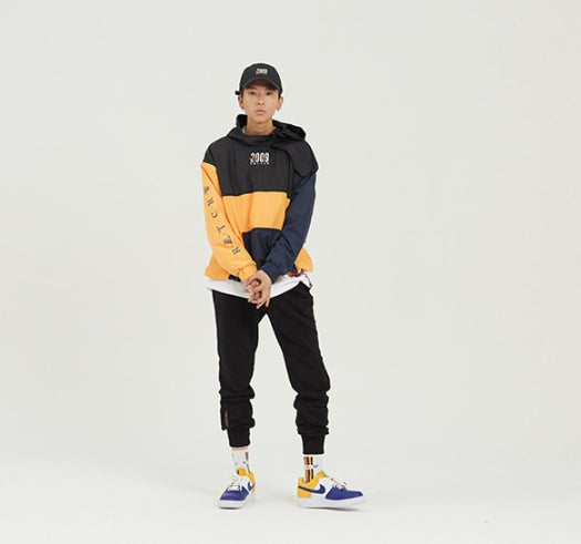 ロマンティッククラウン(ROMANTIC CROWN) 2009 Side Zip Up Anorak_Yellow