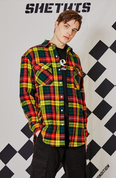 シディスコンマ(SHETHISCOMMA) STC OVER SHIRTS(YELLOW)