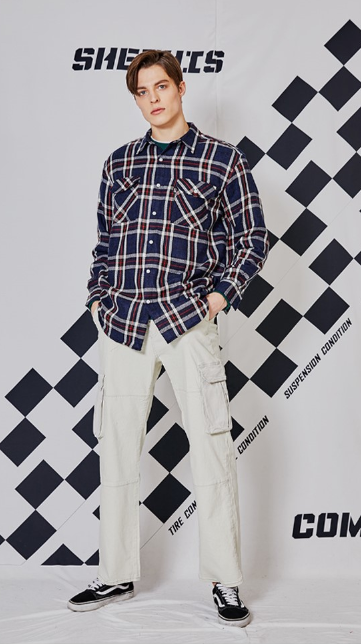 シディスコンマ(SHETHISCOMMA) STC OVER SHIRTS(NAVY)