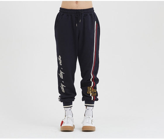 ロマンティッククラウン(ROMANTIC CROWN) RC Double Line Sweat Pants_Navy